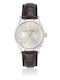 Philip Watch Men's Watch 39mm Battery with Brown Leather Strap