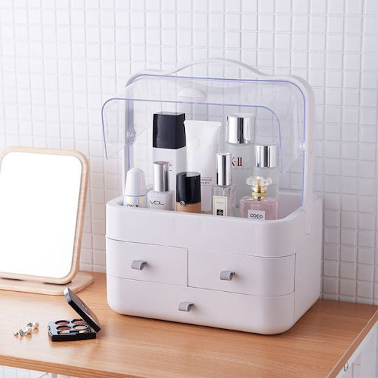 Organizator Cosmetice Cu 3 Sertare Transparent