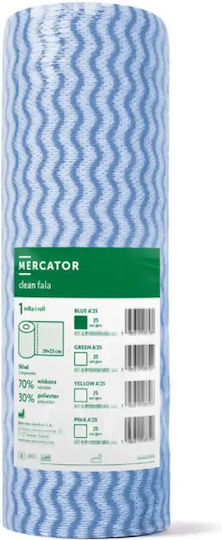 Mercator Clean Fala Blue 25pcs Professional Wipes Viscose Polyester Blue