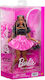 Barbie Deluxe Style Black & Pink Vinyl Skirt Fa...