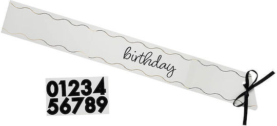 Birthday Ribbon Paper Customisable Stickers