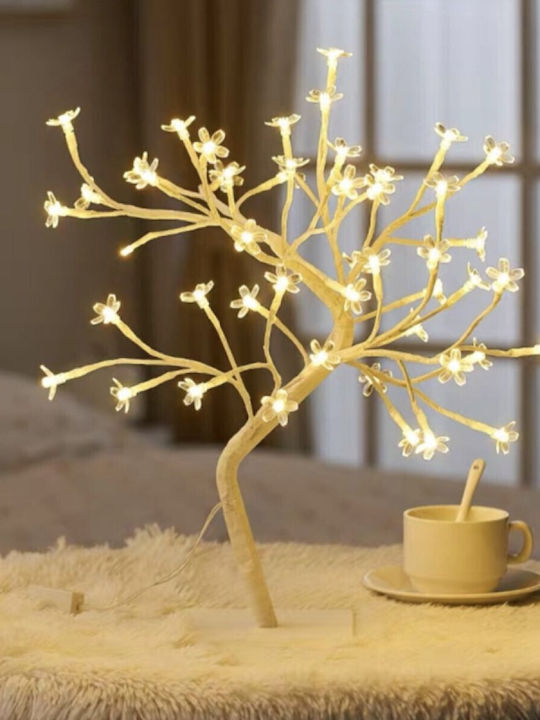 Weihnachtsdekorationen mit Bäumen Tischbaum aus Silikon 48led Warmweiß Beleuchtung
