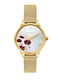 Women's Watch 32mm Battery with Gold Metal Bracelet