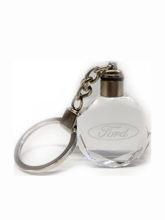 Beleuchteter Glas Schlüsselanhänger RGB Ford Oem