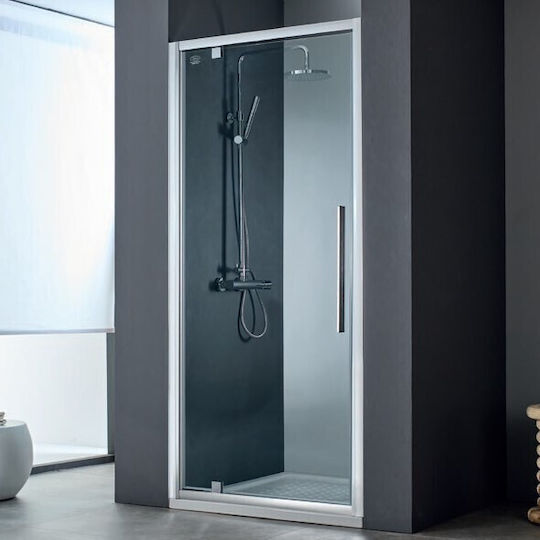 Devon Flow Καμπίνα Ντουζιέρας με Ανοιγόμενη Πόρτα 70x195cm Chrome
