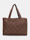 Straw Women's Shoulder Bag Brown