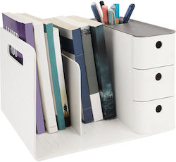 Belle Vous Schreibtischorganisator 3 Schubladen 2 Fächer Dokumente Aus Dauerhaftem Pp Kunststoff 28,3 X 21 X 18,8 Cm Weiß
