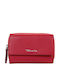 Small Leather Women's Wallet Red