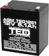 TED Electric A0058601 UPS Battery with Capacity 6.1Ah and Voltage 12V