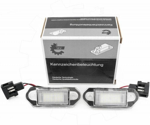SKV Светлини за регистрационната табела LED за Skoda Octavia Volkswagen Golf / Vento