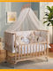 SteweHome Baby Crib Brown With Mattress x