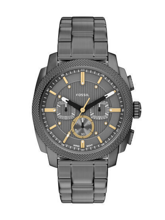 Fossil Machine Chrono Мъжки Часовник 44мм На Батерия Сив