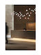 Slamp Lumini Suspendate Transparent LED Cu Lumină Alb Cald