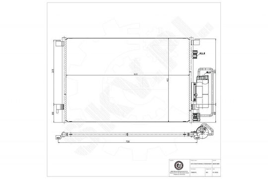 SKV Car Engine Radiator for Opel Signum / Vectra Fiat Croma