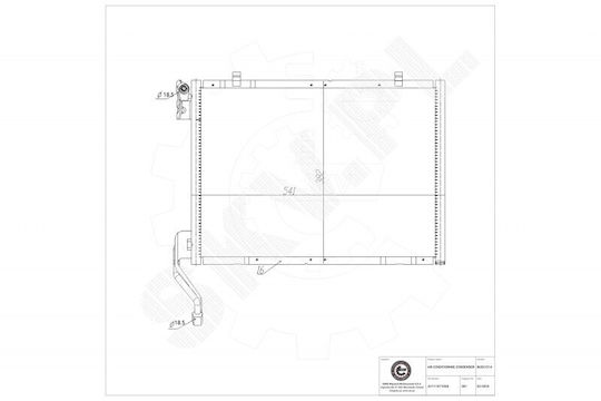 SKV Car Engine Water Radiator for Ford B-Max / Fiesta / Tourneo / Transit