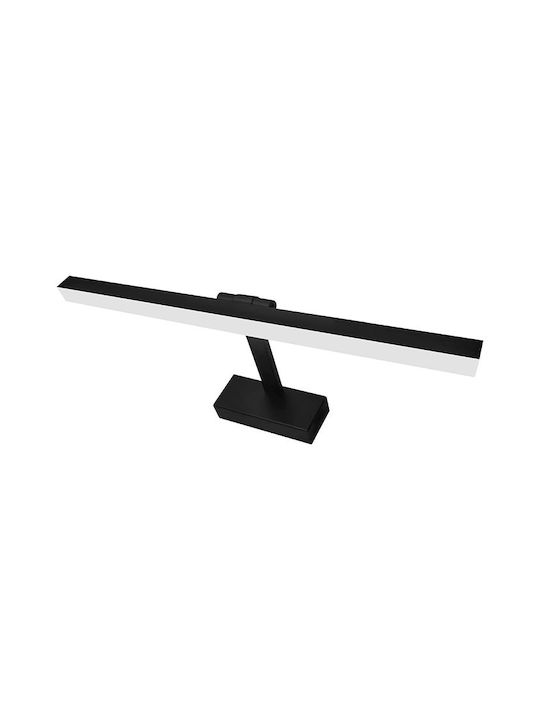 Horoz Electric Bathroom/Panel Wall Lamp with Integrated LED and Natural White Light Black 8cm