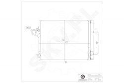 Air Conditioning Condenser Ford C-Max Ii Focus Iii Grand C-Max 8v6119710fa
