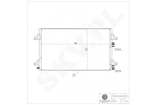 SKV Radiator Aer Conditionat pentru Renault Laguna