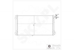 SKV Radiator de apă pentru Seat Alhambra Volkswagen Sharan