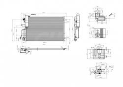 Hart Car Air Condition Radiator for Nissan Qashqai