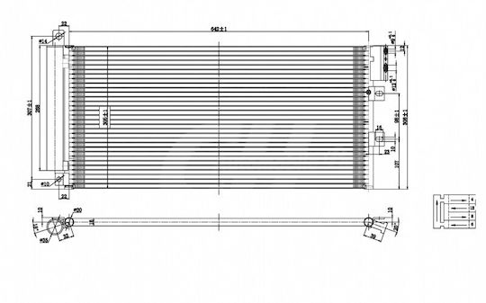 Hart Auto-Kühlschrank Motor Air Condition für Fiat Linie