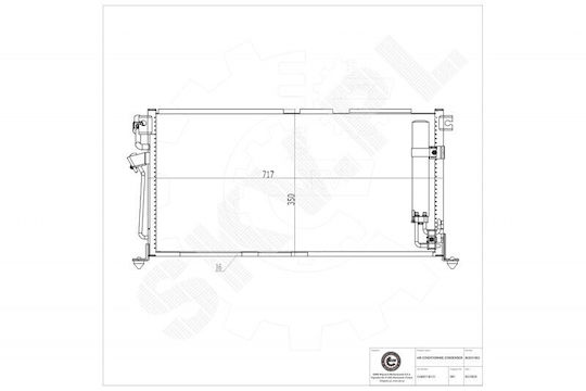 SKV Radiator de apă auto pentru Mitsubishi Lancer