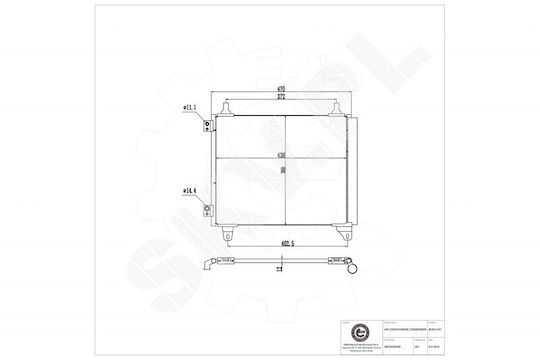 SKV Car Water Radiator for Peugeot 208 Opel Corsa