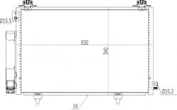 Hart Ψυγείο Air Condition Αυτοκινήτου για Toyota Yaris Hart Ψυγείο Air Condition Αυτοκινήτου για Toyota Yaris