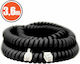 Alista Home Cablul Telefonic Spirală RJ10 4P4C 3.6m Negru (GLB_20171)