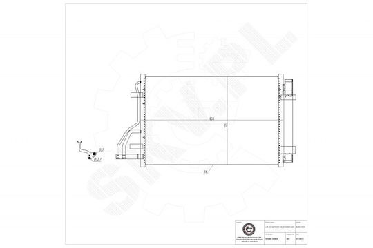 SKV Car Engine Water Radiator for Hyundai i30