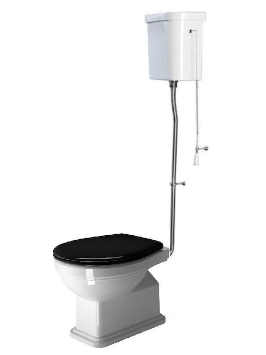 GSI Classic Vas WC de Podea cu Rezervor cu Capac Soft Close Albă