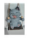 SteweHome Hanging Grey Plastic Decorative Item 20x15cm