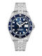 Philip Watch Caribe Men's Watch 42mm Battery with Silver Metal Bracelet