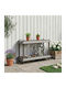 Plastic Shelving Unit With 2 Grey Shelves 100x40x55.5cm