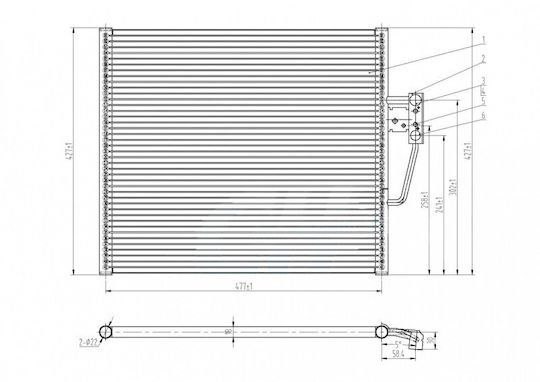 Hart Ψυγείο Air Condition Αυτοκινήτου για BMW E39