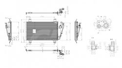 Air Conditioning Condenser Mazda 2 2014 D09w61480