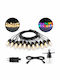 Waterproof Garland Lights LED IP44 10m with 10 RGB Lamps