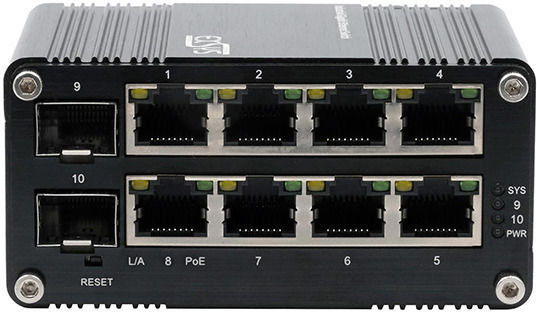 Exsys EX-62035MPoE-SFP Managed PoE Switch με 8 Θύρες Gigabit (1Gbps) Ethernet και 2 SFP Θύρες