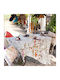 Tessitura Toscana Telerie Linen Tablecloth Linen Tablecloth Gravure Orange
