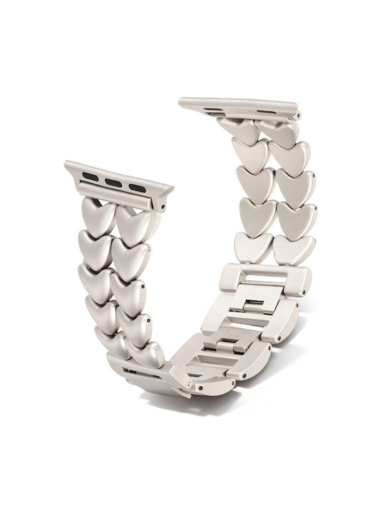 Love Chain Bracelet Strap Titanium Apple Watch 44 45 46 49mm
