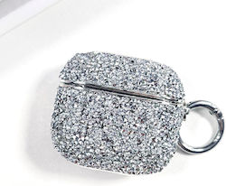 Protective Case Wireless Earbuds AirPods 4 Glitter Coating Diamond Shape Silver Protective Case Wireless Earbuds AirPods 4 Glitter Coating Diamond Shape Silver