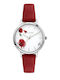 Oui & Me Women's Watch 32mm Battery with Red Rubber Strap