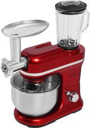 Kraft & Dele Küchenmaschine 3000W mit Rostfreiem Schüssel 5lt Rote KD4228 Kraft & Dele Küchenmaschine 3000W mit Rostfreiem Schüssel 5lt Rote KD4228