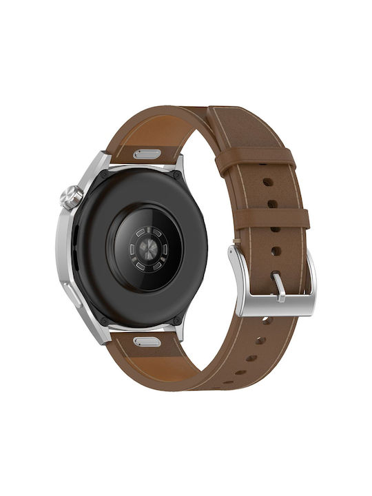 Δερμάτινο Λουράκι Quick Release Garmin Forerunner 255 Vivoactive 4 Venu 2 45mm Brown Δερμάτινο Λουράκι Quick Release Garmin Forerunner 255 Vivoactive 4 Venu 2 45mm Brown