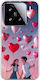 Mobile Phone Case Valentine's Day Heart Balloons In Sky Xiaomi 15 5g Flexible TPU Transparent Silicone