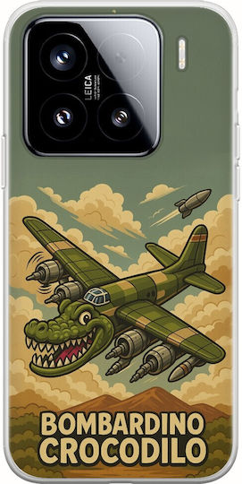 Handyhülle Brainrot Bombardino Krokodil Xiaomi 15 5g Flexible Tpu Transparente Silikon