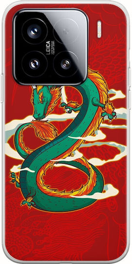 Handyhülle Chinesischer Drache Xiaomi 15 5g Flexible Tpu Transparente Silikon
