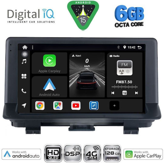 Digital IQ Ηχοσύστημα Αυτοκινήτου για Audi Q3 2013-2018 (Bluetooth/USB/WiFi/GPS/Apple-Carplay/Android-Auto) με Οθόνη Αφής 9"