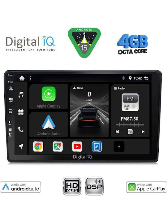 Digital IQ Car Audio System for Citroen C4 / DS4 Bluetooth USB WiFi GPS Apple CarPlay Android Auto with 10" Touch Screen