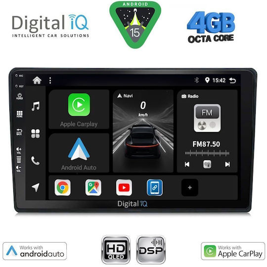 Digital IQ Car Audio System for Citroen C4 / DS4 Bluetooth USB WiFi GPS Apple CarPlay Android Auto with 10" Touch Screen
